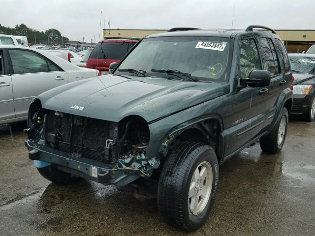 1J4GL58K73W648715 - 2003 JEEP LIBERTY LI GREEN photo 2