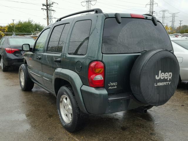 1J4GL58K73W648715 - 2003 JEEP LIBERTY LI GREEN photo 3