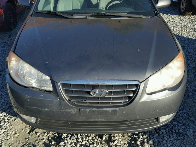 KMHDU46DX7U216668 - 2007 HYUNDAI ELANTRA GRAY photo 7