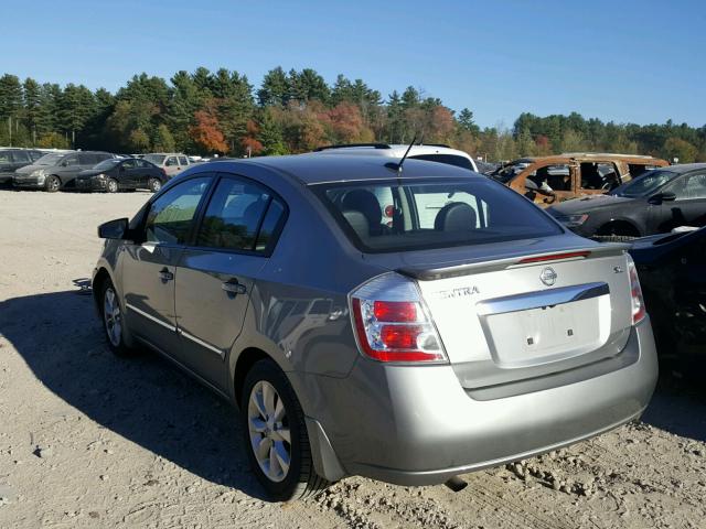 3N1AB6AP6CL771912 - 2012 NISSAN SENTRA 2.0 GRAY photo 3