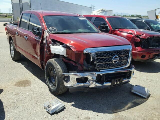 1N6AA1EJ9HN541178 - 2017 NISSAN TITAN S RED photo 1