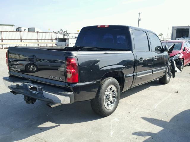 2GCEC13TX51382395 - 2005 CHEVROLET SILVERADO BLACK photo 4