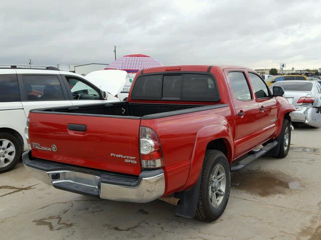 5TFJX4GN7DX018369 - 2013 TOYOTA TACOMA RED photo 4