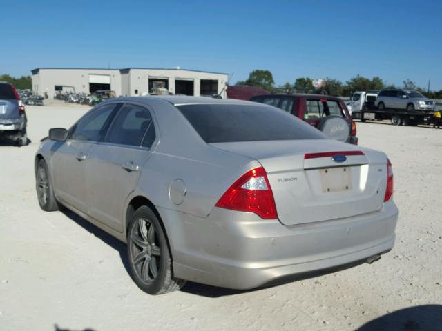 3FAHP0HA5AR161317 - 2010 FORD FUSION SE SILVER photo 3