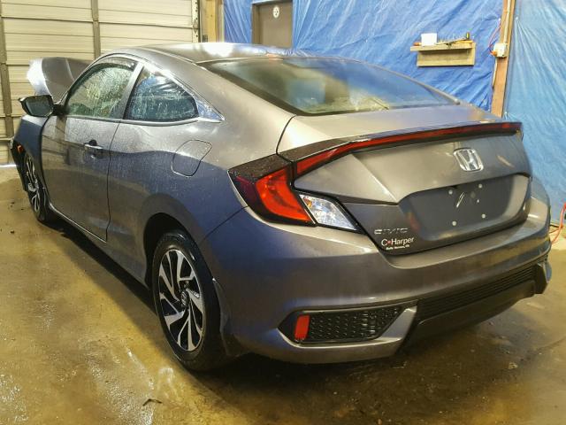 2HGFC4B0XGH301405 - 2016 HONDA CIVIC LX GRAY photo 3