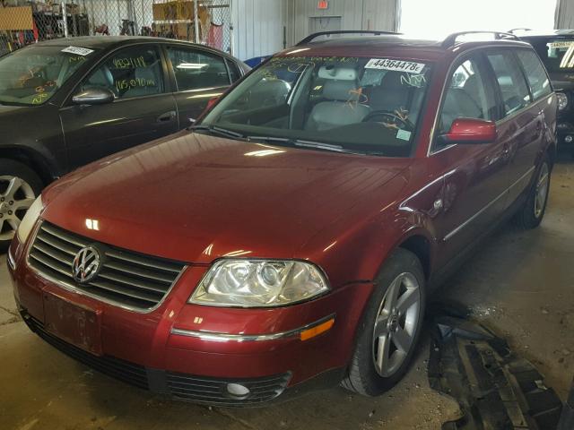 WVWWH63B54E064837 - 2004 VOLKSWAGEN PASSAT GLX წითელი ფოტო 2