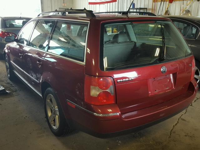 WVWWH63B54E064837 - 2004 VOLKSWAGEN PASSAT GLX წითელი ფოტო 3