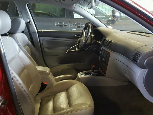 WVWWH63B54E064837 - 2004 VOLKSWAGEN PASSAT GLX წითელი ფოტო 5