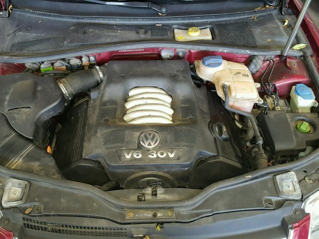 WVWWH63B54E064837 - 2004 VOLKSWAGEN PASSAT GLX წითელი ფოტო 7