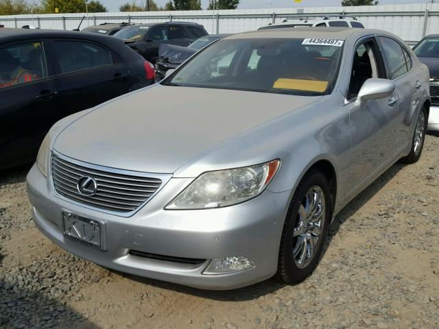 JTHBL46F185058960 - 2008 LEXUS LS 460 SILVER photo 2