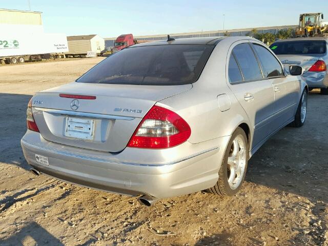 WDBUF56X49B421270 - 2009 MERCEDES-BENZ E 350 SILVER photo 4