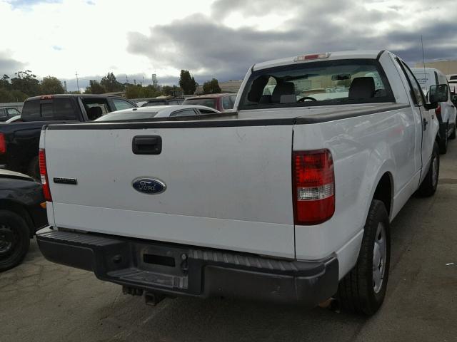 1FTRF12257KB11524 - 2007 FORD F150 WHITE photo 4