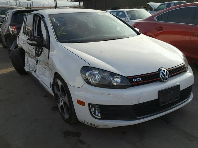 WVWHD7AJ8CW216218 - 2012 VOLKSWAGEN GTI WHITE photo 1