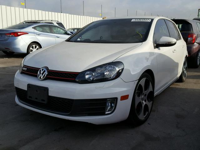 WVWHD7AJ8CW216218 - 2012 VOLKSWAGEN GTI WHITE photo 2