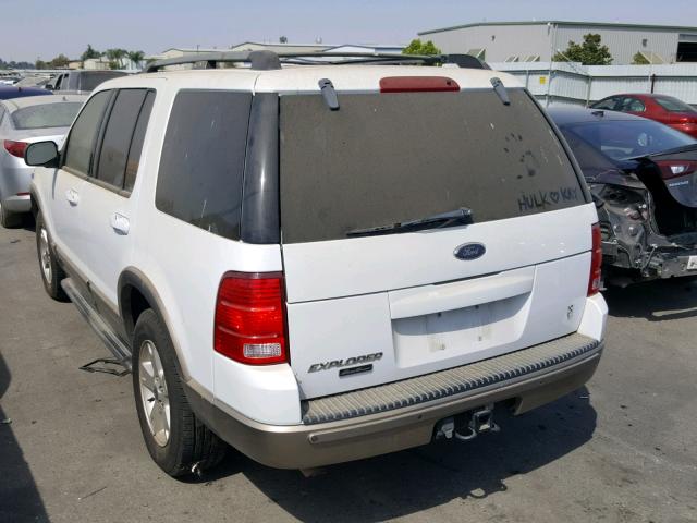 1FMZU64W43UB76636 - 2003 FORD EXPLORER E WHITE photo 3