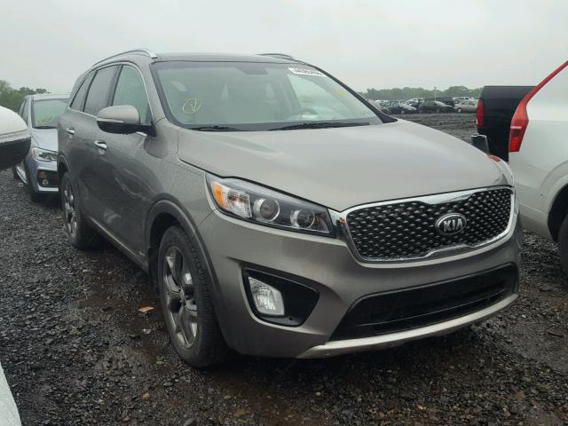 5XYPKDA54GG165869 - 2016 KIA SORENTO SX GRAY photo 1