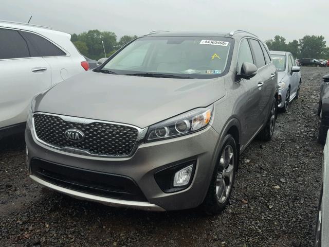 5XYPKDA54GG165869 - 2016 KIA SORENTO SX GRAY photo 2