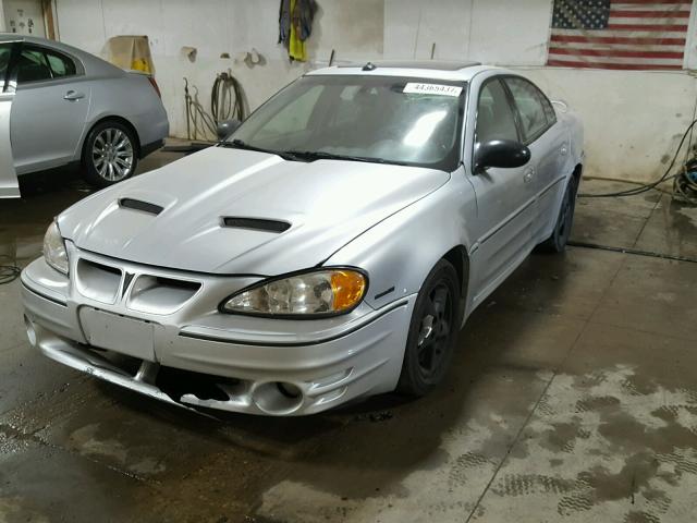 1G2NW52EX3C249343 - 2003 PONTIAC GRAND AM G SILVER photo 2