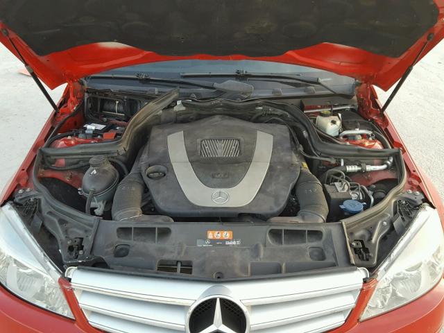 WDDGF54X49F235440 - 2009 MERCEDES-BENZ C 300 RED photo 7