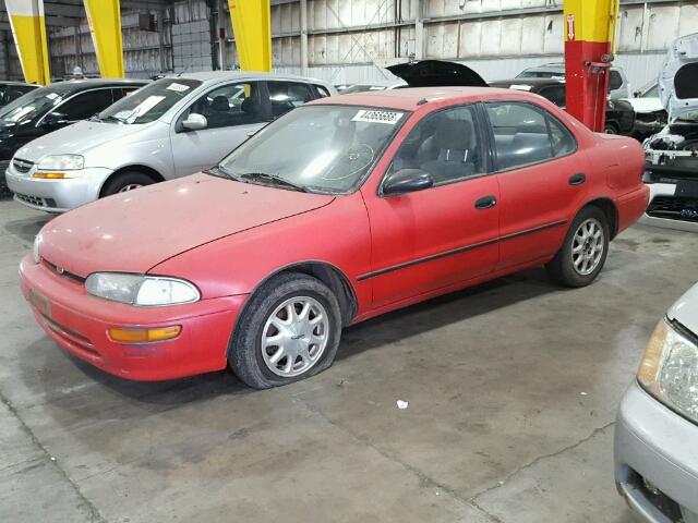 1Y1SK5286SZ005670 - 1995 GEO PRIZM LSI RED photo 2