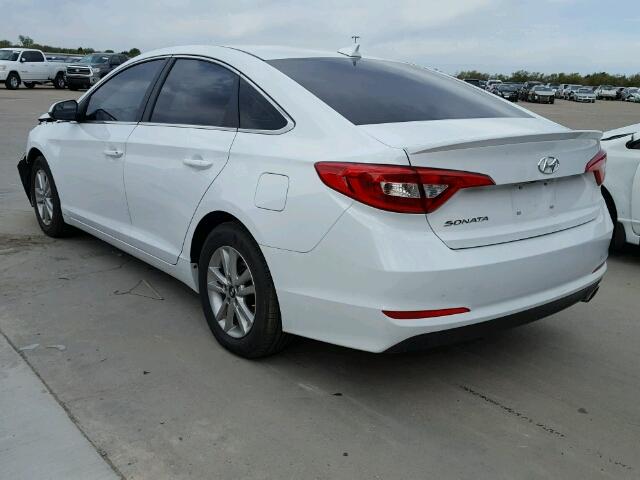 5NPE24AF2HH573720 - 2017 HYUNDAI SONATA SE WHITE photo 3