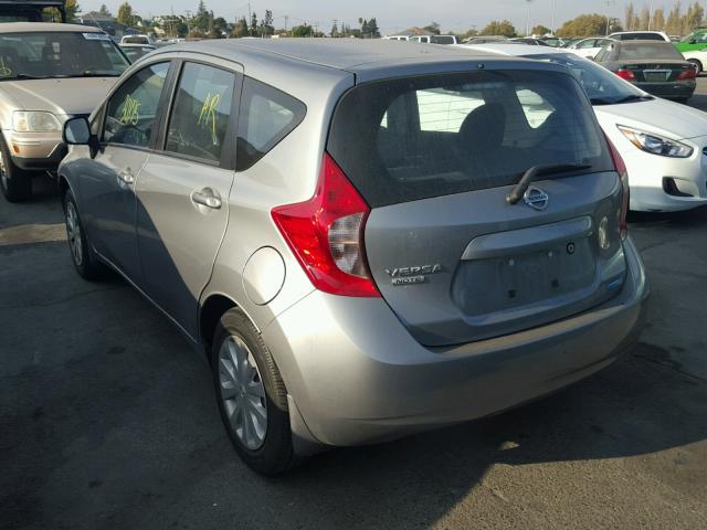 3N1CE2CP9EL431467 - 2014 NISSAN VERSA NOTE SILVER photo 3