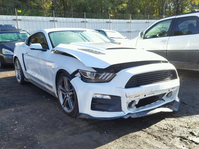 1FA6P8CF0F5384108 - 2015 FORD MUSTANG GT WHITE photo 1