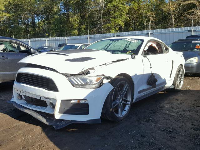 1FA6P8CF0F5384108 - 2015 FORD MUSTANG GT WHITE photo 2
