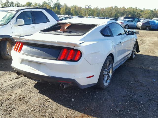 1FA6P8CF0F5384108 - 2015 FORD MUSTANG GT WHITE photo 4