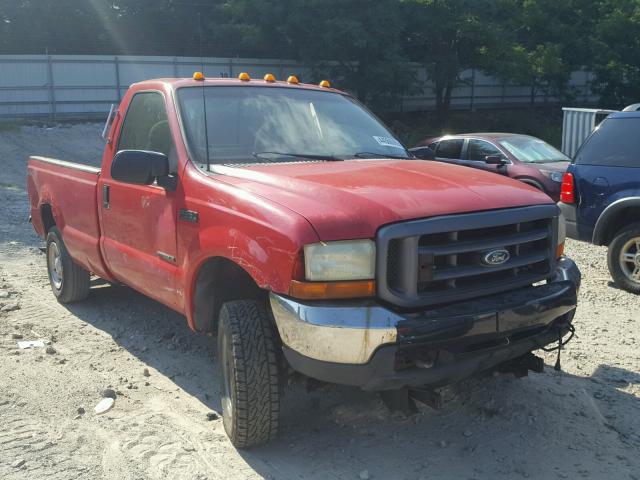 1FTSF31F3YEB44863 - 2000 FORD F350 SRW S RED photo 1