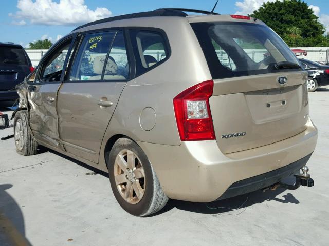 KNAFG526887148658 - 2008 KIA RONDO LX GOLD photo 3