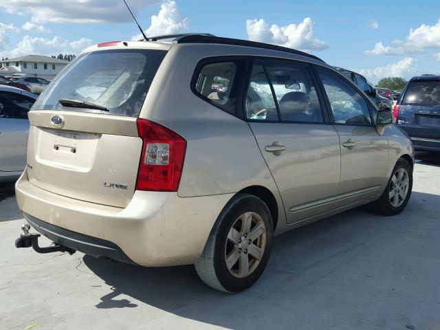 KNAFG526887148658 - 2008 KIA RONDO LX GOLD photo 4