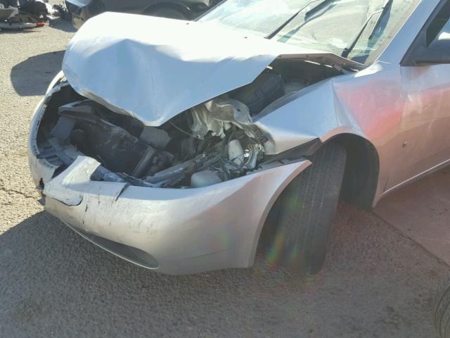 1G2ZF57B184203594 - 2008 PONTIAC G6 VALUE L SILVER photo 9