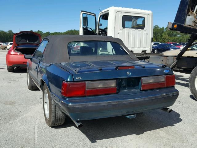 1FACP44E1MF184086 - 1991 FORD MUSTANG LX GREEN photo 3