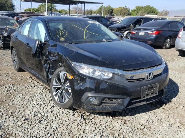 2HGFC1F76HH630982 - 2017 HONDA CIVIC EXL შავი ფოტო 1