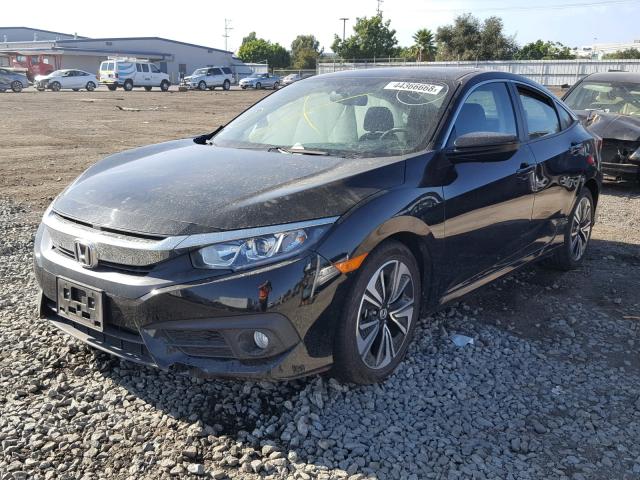 2HGFC1F76HH630982 - 2017 HONDA CIVIC EXL შავი ფოტო 2