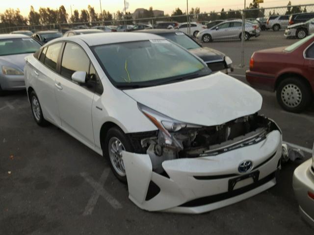 JTDKBRFU6G3000272 - 2016 TOYOTA PRIUS WHITE photo 1