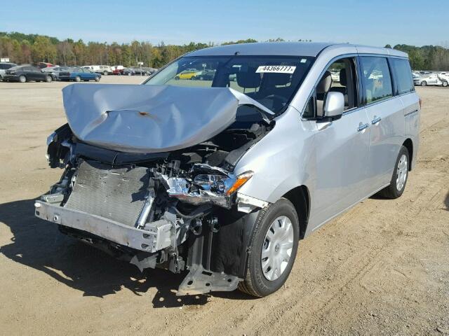 JN8AE2KP9D9070856 - 2013 NISSAN QUEST SILVER photo 2