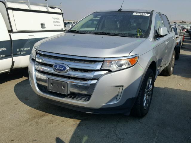 2FMDK3KC9BBA09202 - 2011 FORD EDGE LIMIT SILVER photo 2