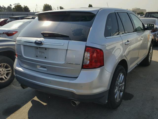 2FMDK3KC9BBA09202 - 2011 FORD EDGE LIMIT SILVER photo 4