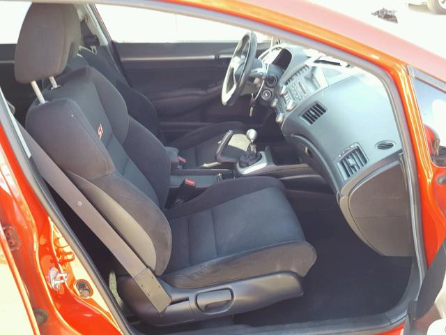 2HGFA55507H704280 - 2007 HONDA CIVIC SI RED photo 5