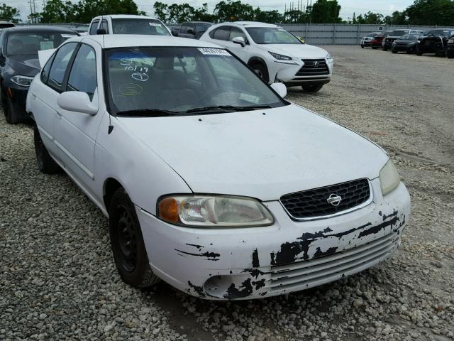 3N1CB51D32L622798 - 2002 NISSAN SENTRA WHITE photo 1