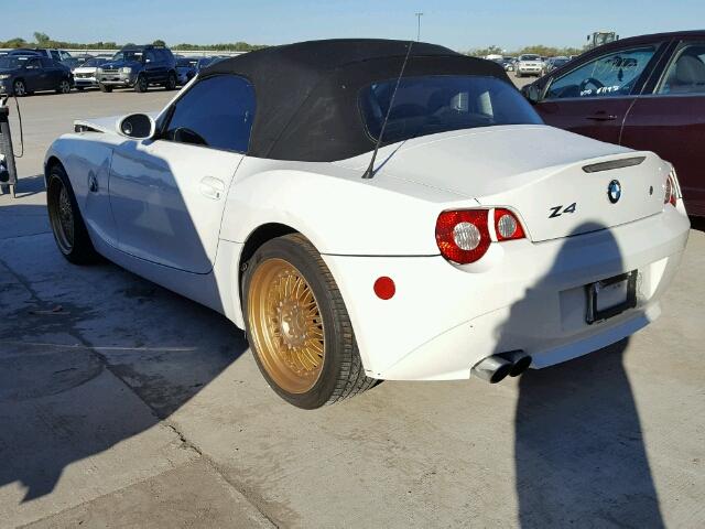 4USBT33585LS56072 - 2005 BMW Z4 2.5 Blanco foto 3