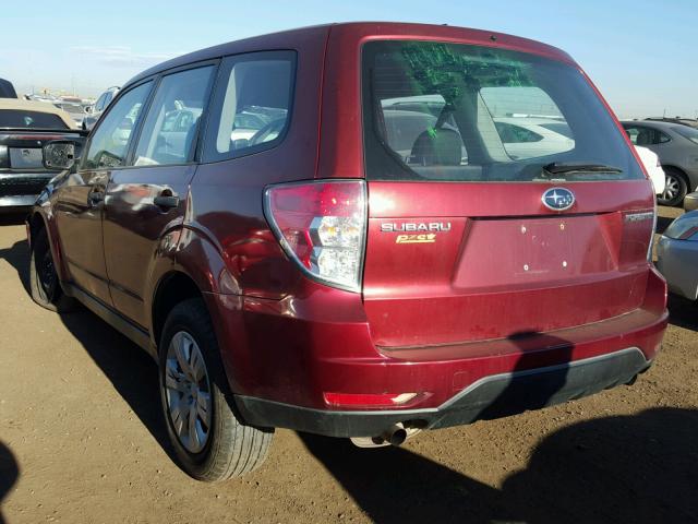 JF2SH61679H776813 - 2009 SUBARU FORESTER 2 RED photo 3