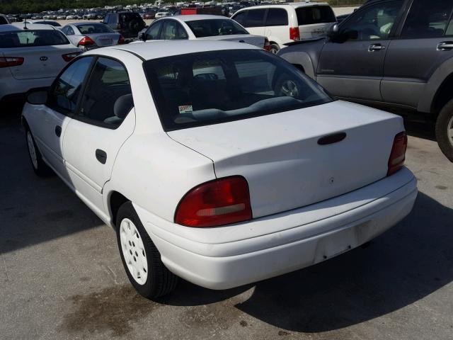 1B3ES47C0WD712244 - 1998 DODGE NEON HIGHL WHITE photo 3