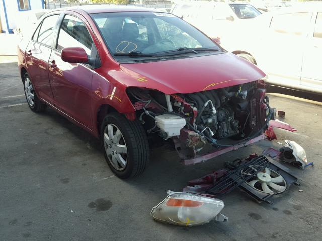 JTDBT903991324358 - 2009 TOYOTA YARIS RED photo 1