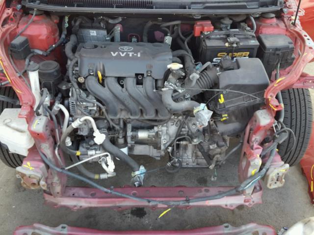 JTDBT903991324358 - 2009 TOYOTA YARIS RED photo 7