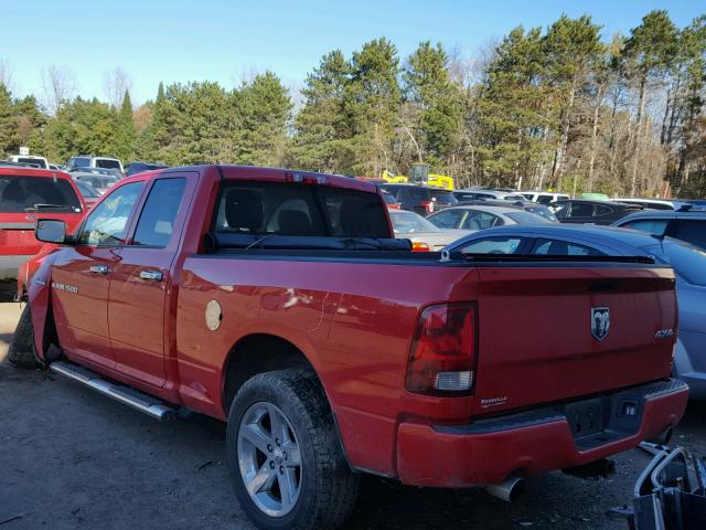 1C6RD7FT1CS140144 - 2012 DODGE RAM 1500 RED photo 3