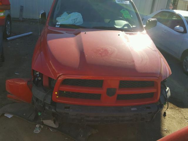 1C6RD7FT1CS140144 - 2012 DODGE RAM 1500 RED photo 9