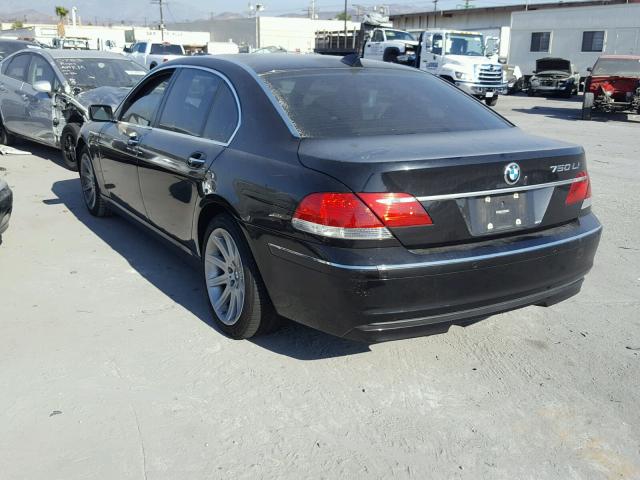 WBAHN83546DT26019 - 2006 BMW 750 LI BLACK photo 3